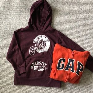 Two Gap Kids hoodies